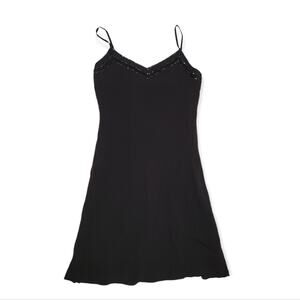 LAUREN RALPH LAUREN Black Slip Mini Dress | 8